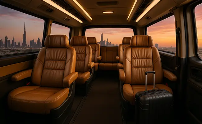 interior airport bus