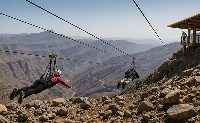 jebel jais zipline